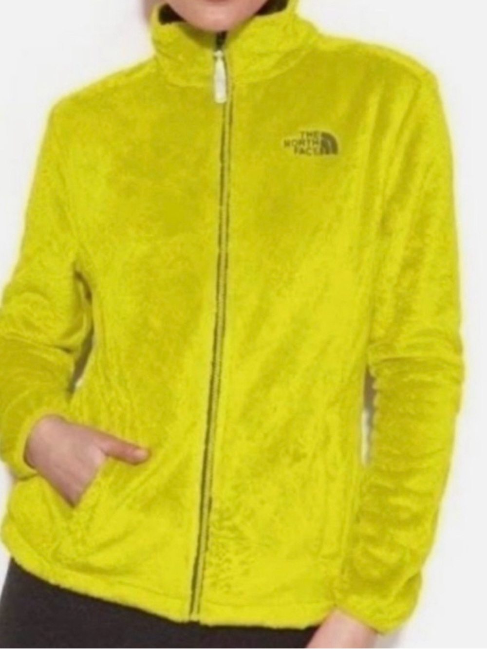 The North Face Women's Osito Full-Zip Jacket in Chartreuse